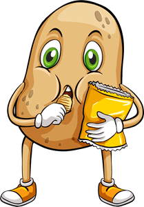 Potato Logo - A couch potato Logo Vector (.EPS) Free Download