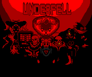 Underfell Logo - Piskel - Underfell logo wip for now