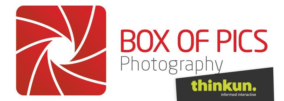Full Logo - Box of Pics logo. Branding. Branding, Logos, Box