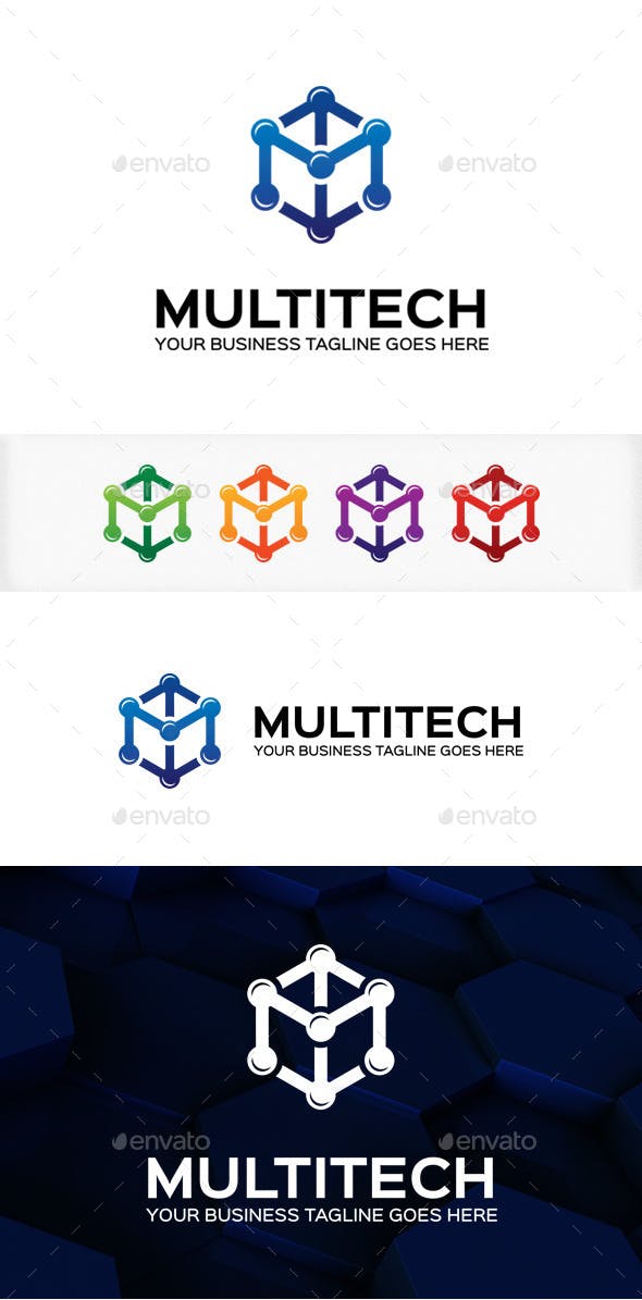 Multitech Logo - Multi Tech Logo by xtra_bit | GraphicRiver