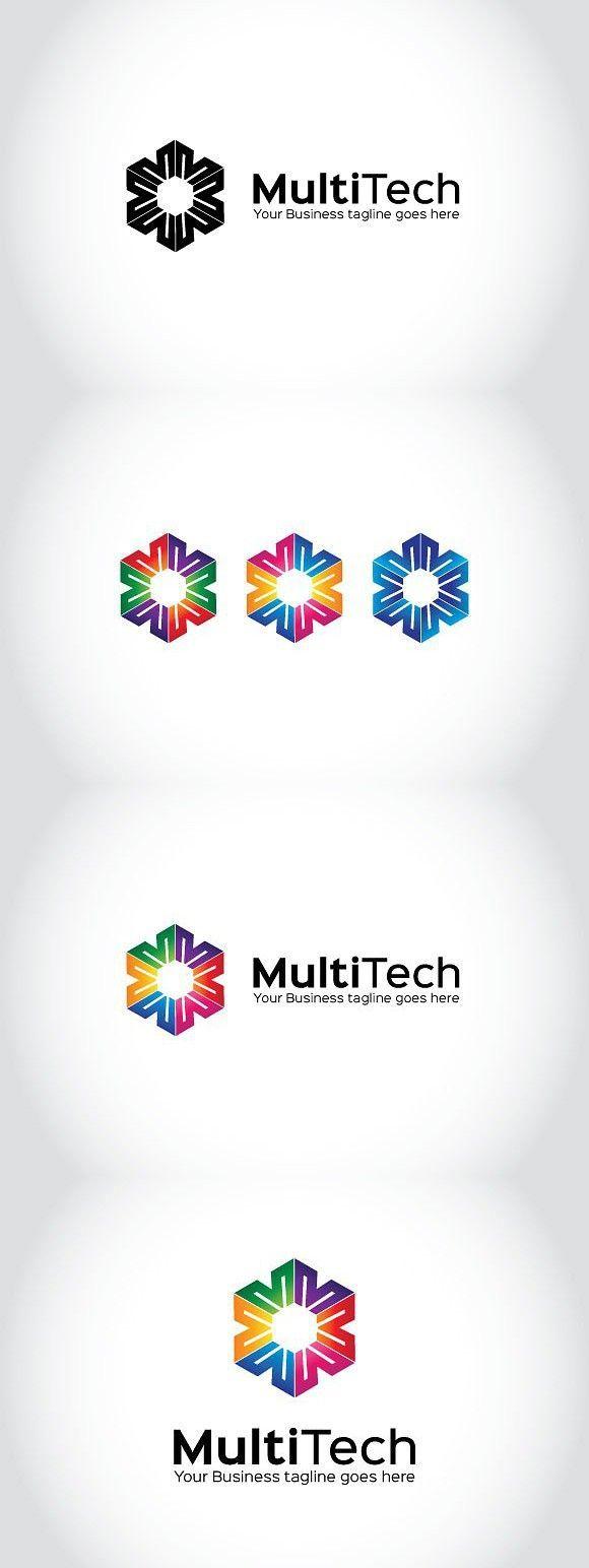 Multitech Logo - Multi Tech Logo Template. Fire Design. Logo templates, Tech logos