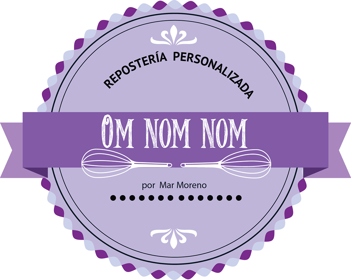 Nom Logo - Logo y papelería Om Nom Nom Pastelería on Wacom Gallery