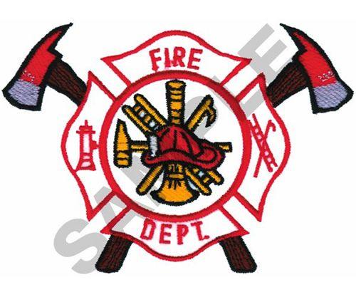 Firestation Logo - FIRE DEPARTMENT LOGO Embroidery Design from Great Notions | Grand ...