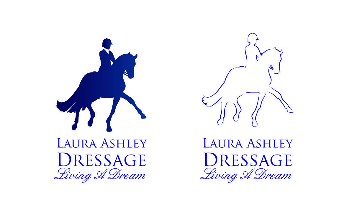 Dressage Logo - Elegant, Playful, Horseback Riding Logo Design for Laura Ashley ...