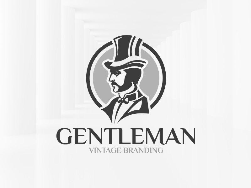 Gentleman Logo - Vintage Gentleman Logo Template by Alex Broekhuizen. Dribbble