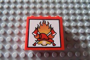 Firestation Logo - LEGO Brick with Fireman Fire Station Logo | eBay