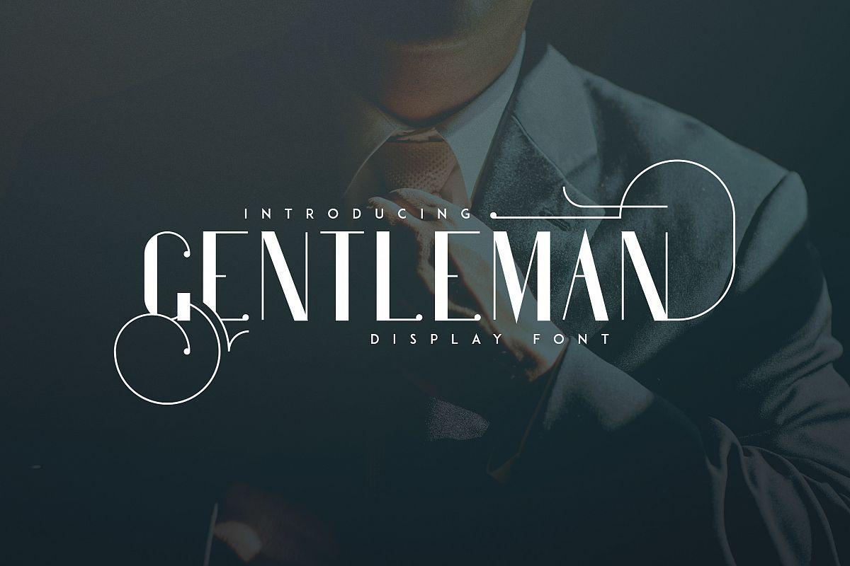 Gentleman Logo - Gentleman font + 10 Logo Templates