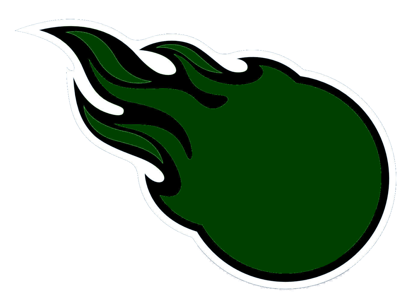 Comets Logo - Comets Logo Green Cut. Free Image clip art