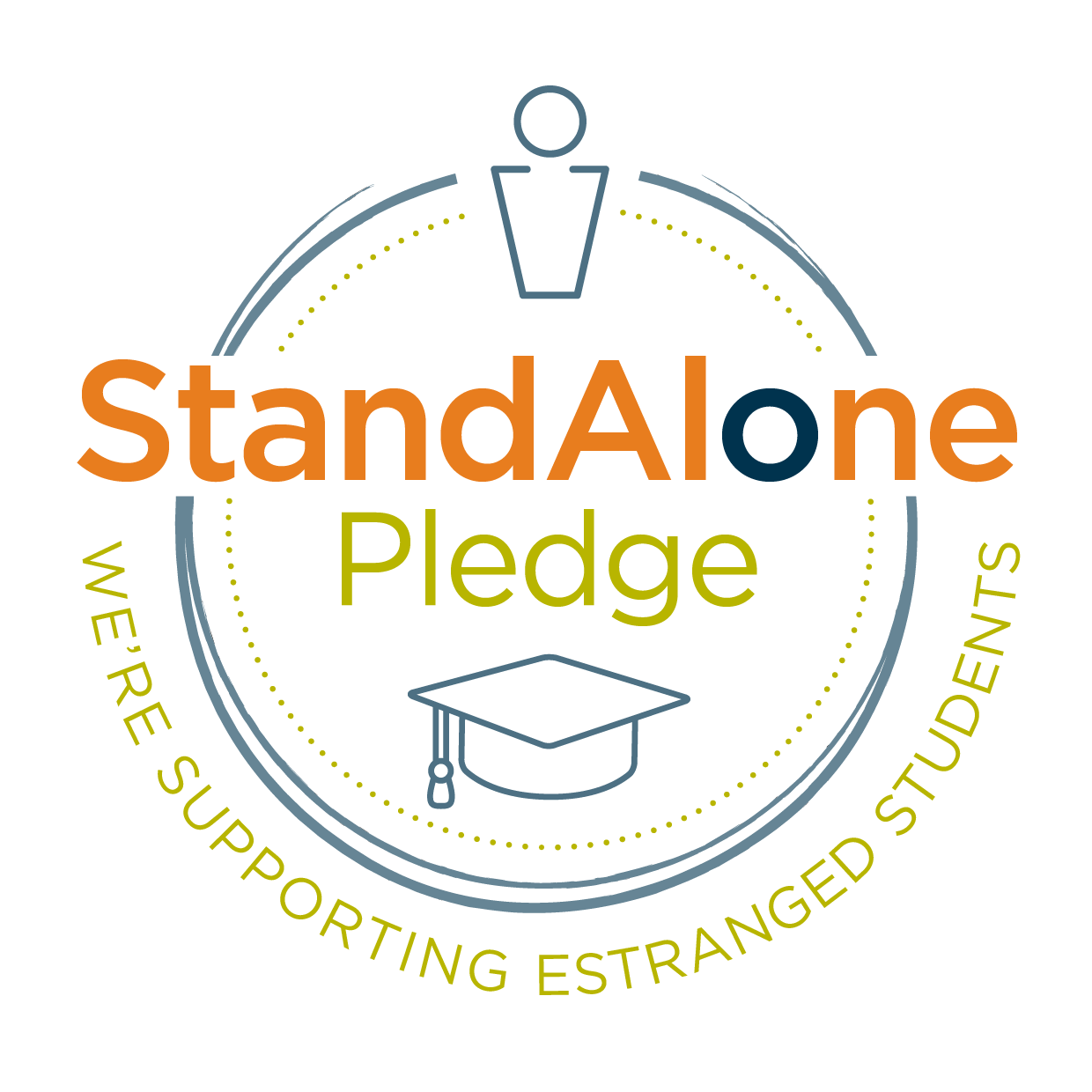 Pledge Logo - The Stand Alone Pledge estranged students to overcome