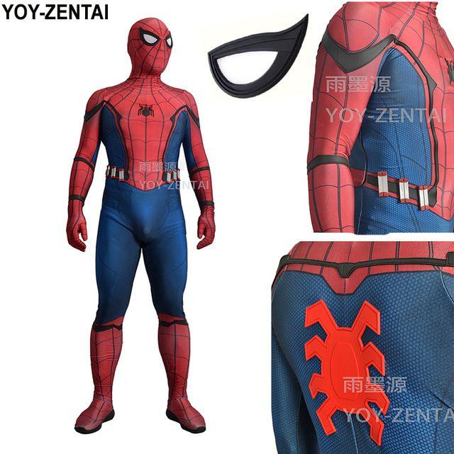 Yoy Logo - YOY ZENTAI High Quality New Homecoming Spiderman Costume Tom