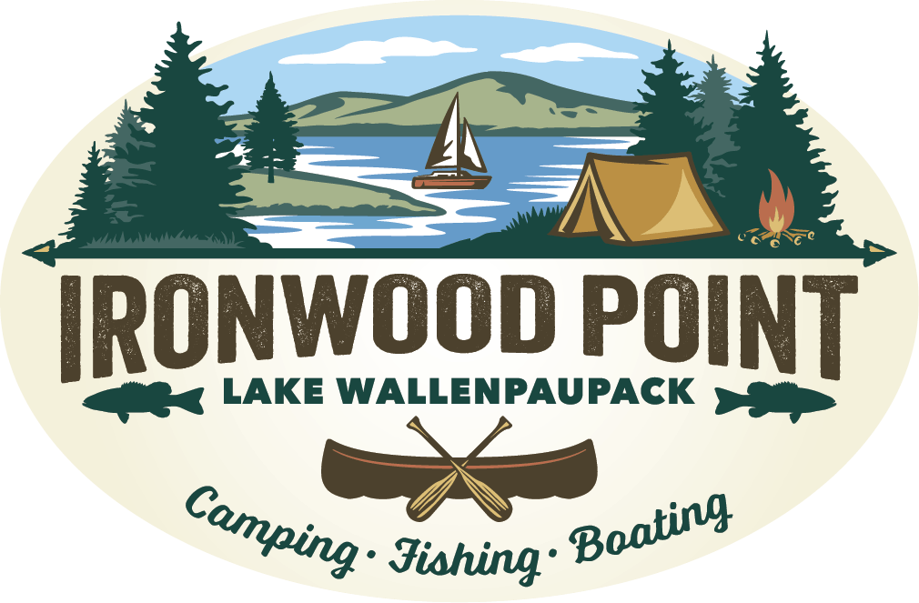 Campground Logo - Ironwood Point Camping, Fishing, & Boating on Lake