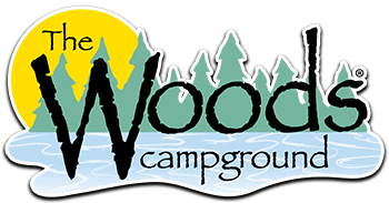 Campground Logo - The Woods Campground Reservations