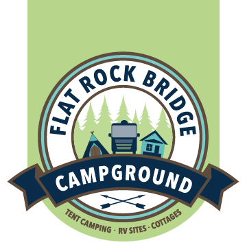 Campground Logo - Flat Rock Bridge Family Camping