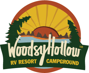 Campground Logo - Woodsy Hollow Campground