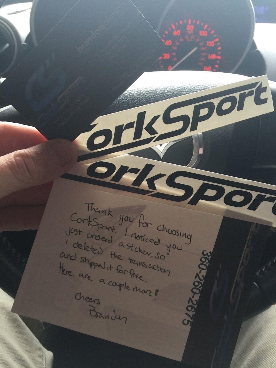 CorkSport Logo - I put my Corksport decal where it blended in and decided to get ...