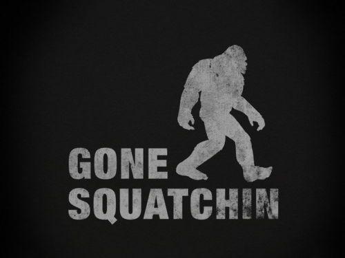 Sasquach Logo - 4651 Gone Squatchin Logo Bigfoot Sasquatch Wall Sticker Art Poster ...