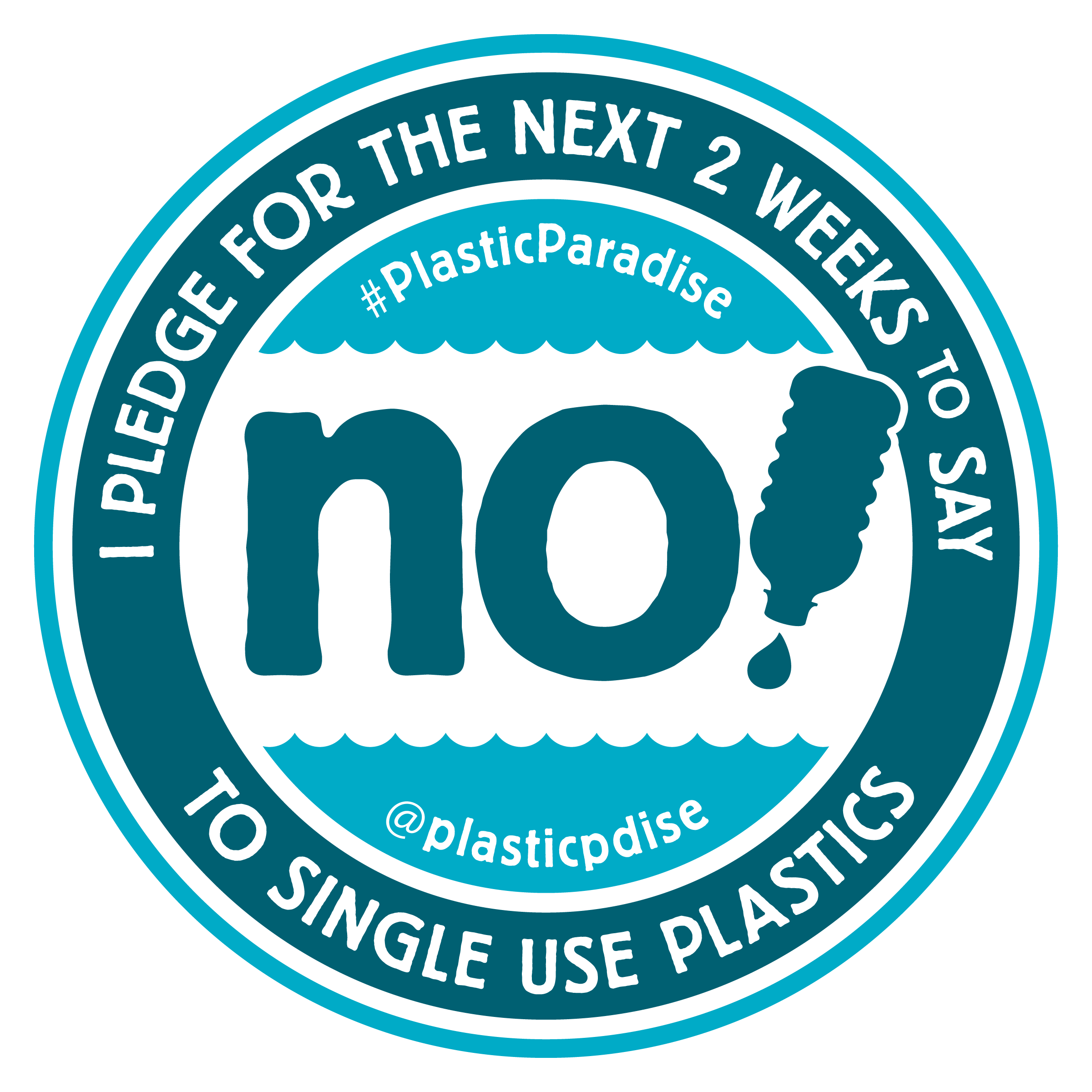 Pledge Logo - Take the Plastic Paradise Pledge | Plastic Paradise