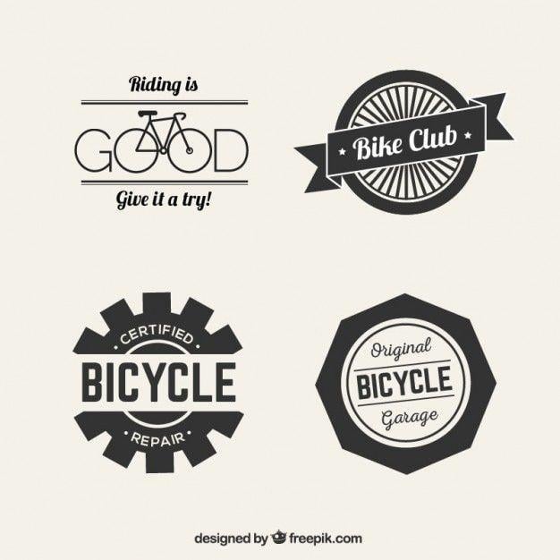 Bicycle Logo - Bicycle logos in retro style Vector | Free Download