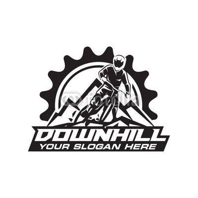 Bicycle Logo - Downhill Bicycle Logo Vector | Buy Photos | AP Images | DetailView