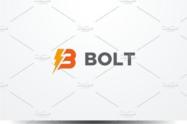 Bolt Logo - Bolt B Logo Logo Templates Creative Market