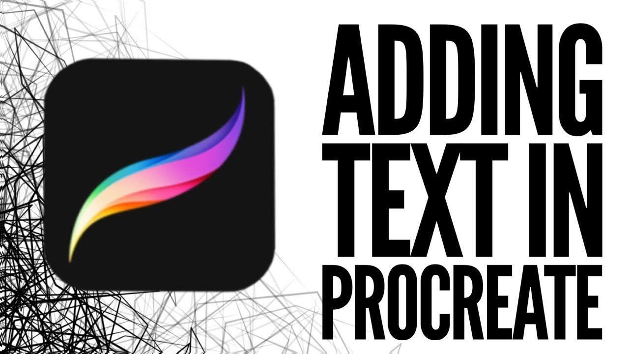 Procreate Logo - How to add text in procreate - YouTube