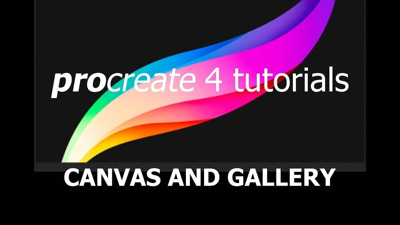 Procreate Logo - Procreate 4 tutorial to create a canvas and make the most out