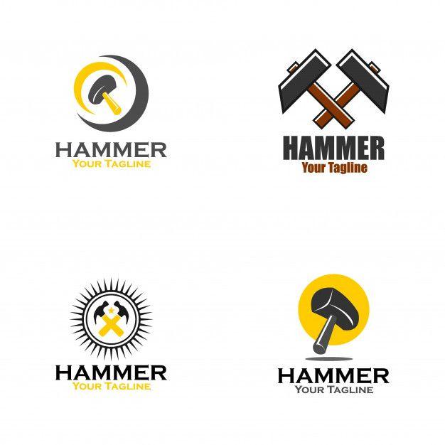 Hammer Logo - Hammer logo design Vector | Premium Download