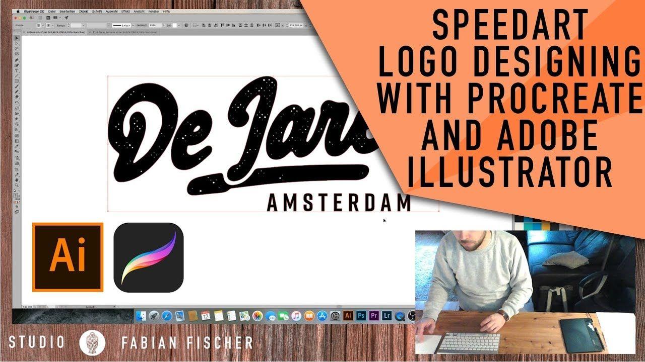 Procreate Logo - Speedart logo designing in Procreate and Adobe Illustrator - YouTube