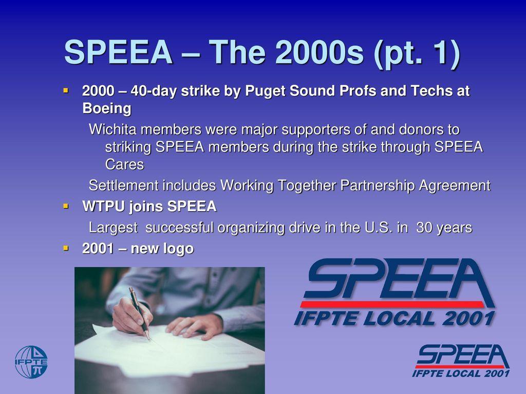 SPEEA Logo - Seventy Years of Working Together - ppt download