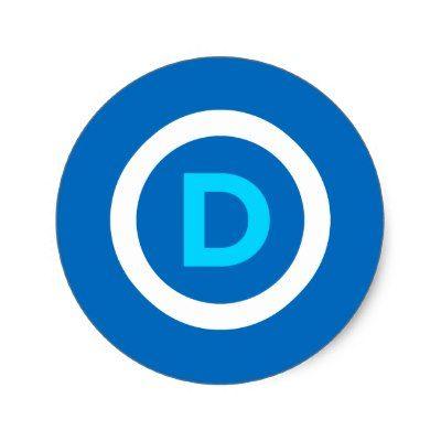 Democrat Logo - Democrat Party Logo Problems Classic Round Sticker | Zazzle.com