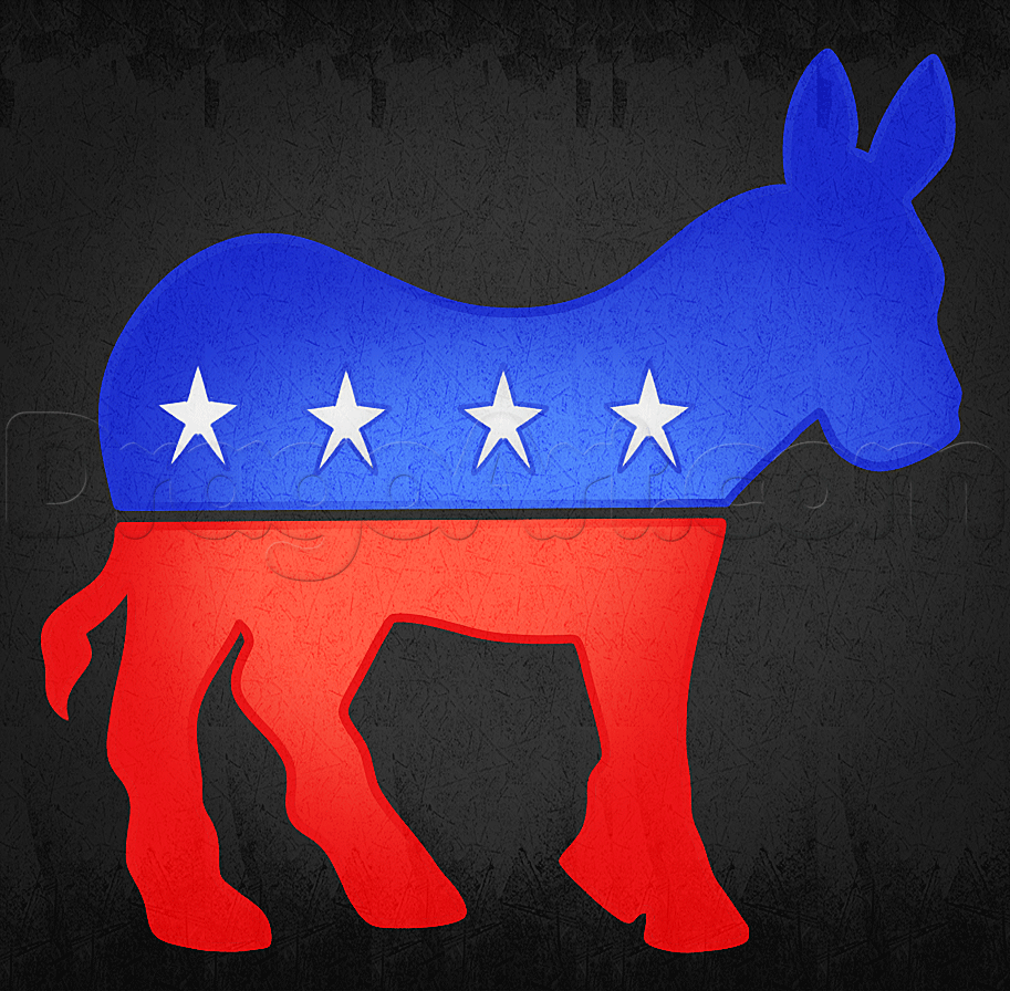 Democrat Logo - How to Draw the Democrat Logo, Step by Step, Symbols, Pop Culture ...