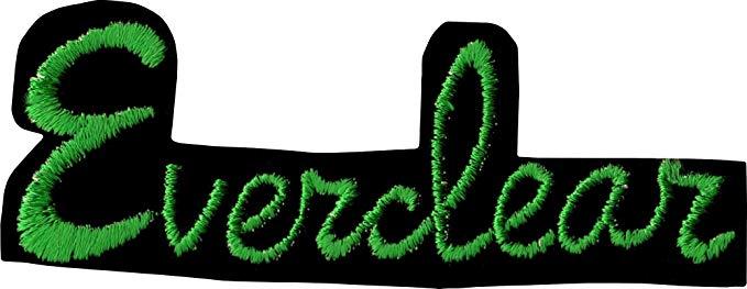 Everclear Logo - Amazon.com: Everclear - Green Cursive Logo on Black Patch ...