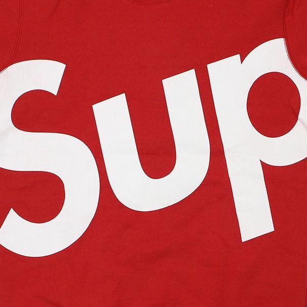 SUP Logo - stay246: SUPREME (shupurimu) 13 AW Sup SUP Crewneck logo sweat red