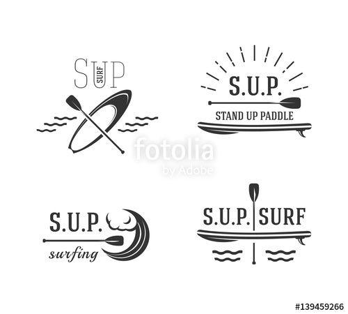 SUP Logo - Stand up paddle. Sup surfing signs, logos