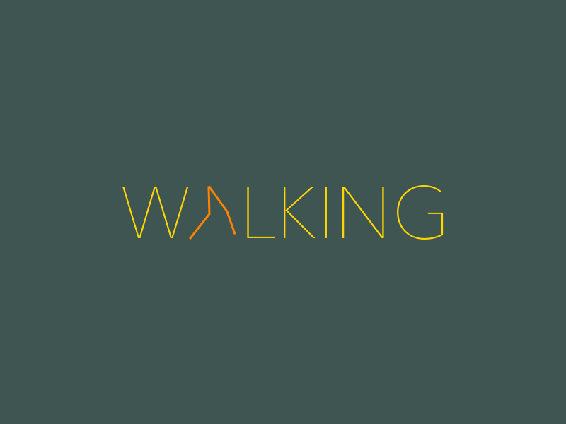 Walking Logo - Walking Logo