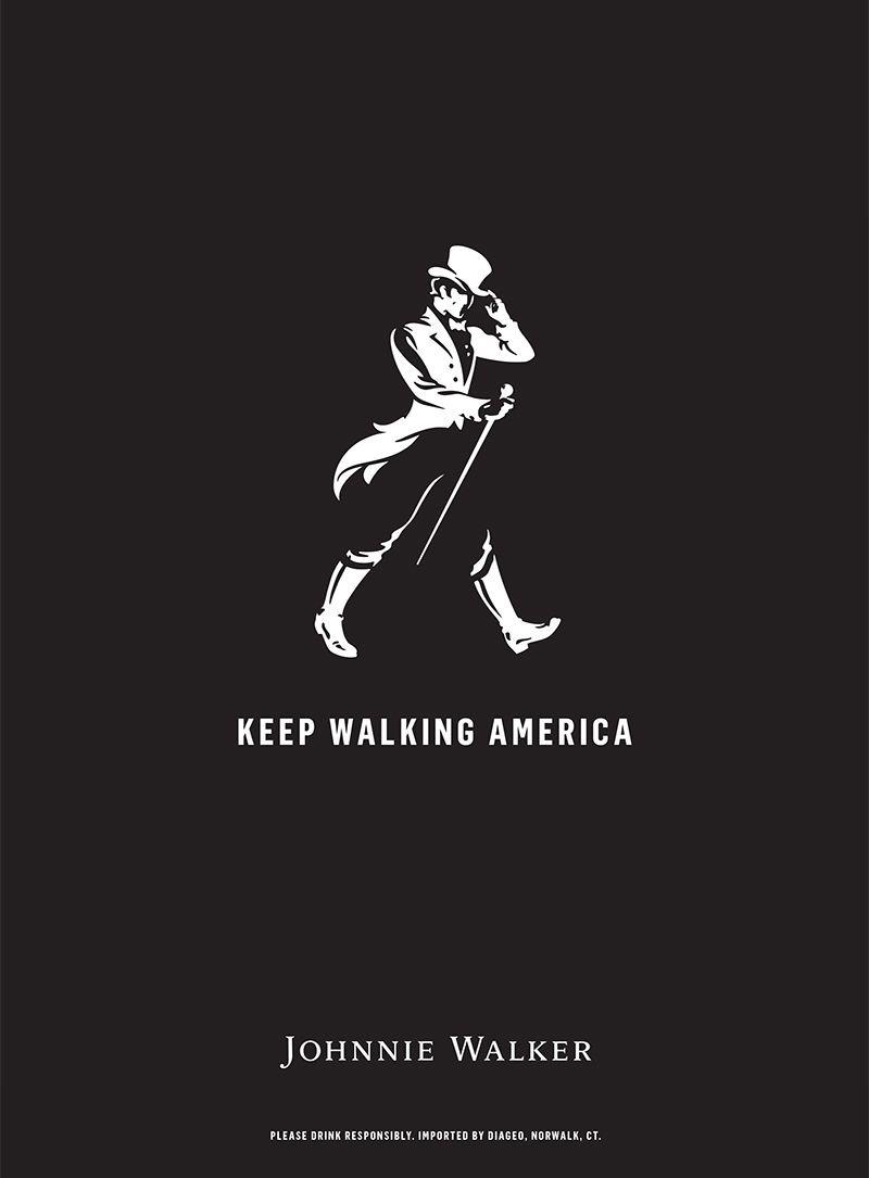 Walking Logo - A Look At The Striding Man Logo From Johnnie Walker - Graphic Design ...