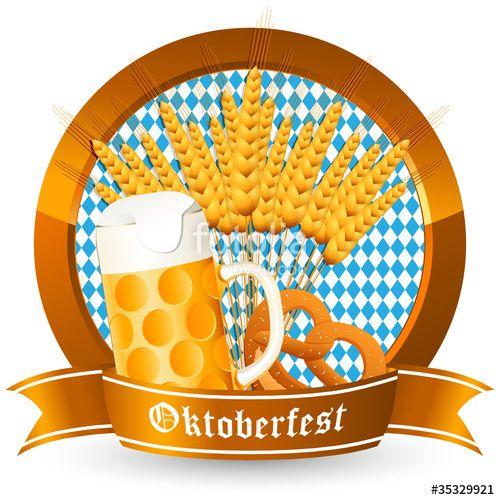 Oktoberfest Logo - goldenes Oktoberfest-Logo