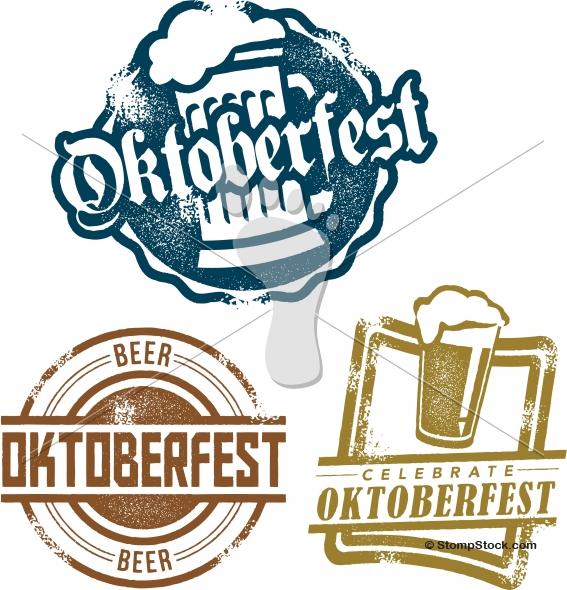 Oktoberfest Logo - Oktoberfest Beer Festival Vector Design Logo. StompStock