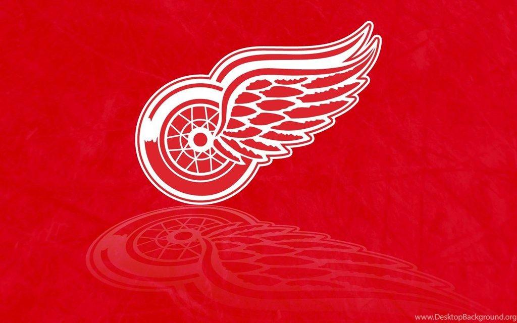 Redwingsd Logo - Detroit Red Wings Logo Wallpapers WallpaperCafe Desktop Background