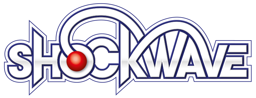 Shockwave Logo - Shockwave. Theme Park Rides