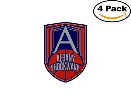 Shockwave Logo - Amazon.com: Basketball Albany Shockwave Logo 4 Stickers 4X4 Inches ...