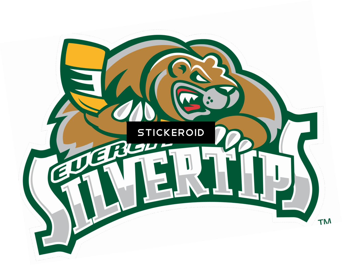 Silvertips Logo - Everett Logo Silvertip.PNG