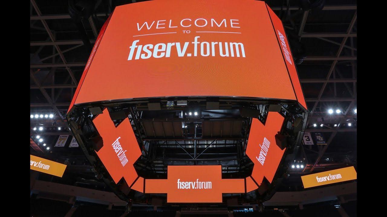 Fiserv Logo - Marquette Coaches Look Forward to Fiserv Forum Opening - YouTube