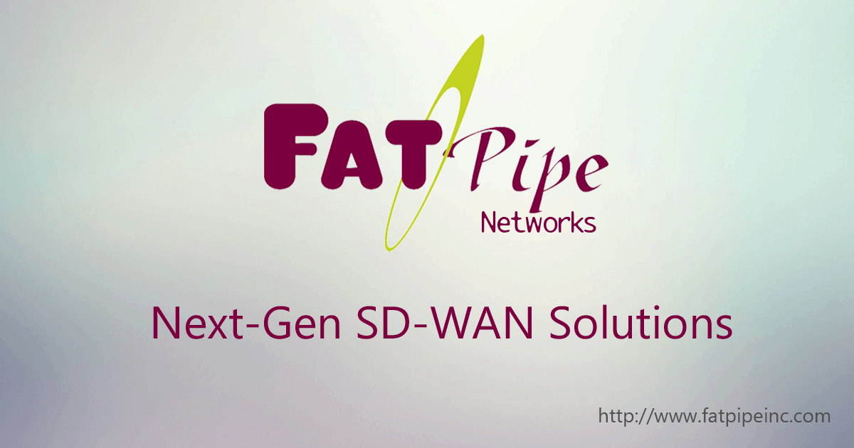 FatPipe Logo - Multi Line WAN Load Balancing. SD WAN. Link Load Balancing. WAN