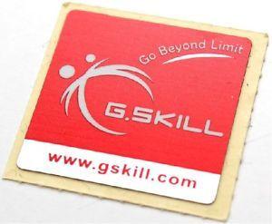 G.Skill Logo - NEW 10X GSKILL MEMORY RAM ORIGINAL CASE EMBLEM STICKER LOGO BADGE