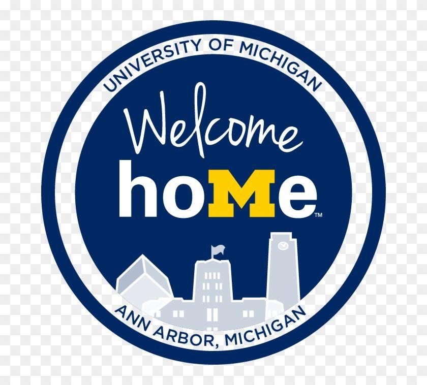 UMich Logo - welcome Home Logo, Dark Blue Circle With The m Home