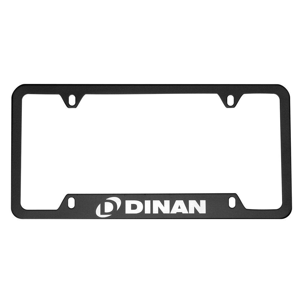 Dinan Logo - Dinan® D010-0013 - Black License Plate Frame with White Dinan Logo