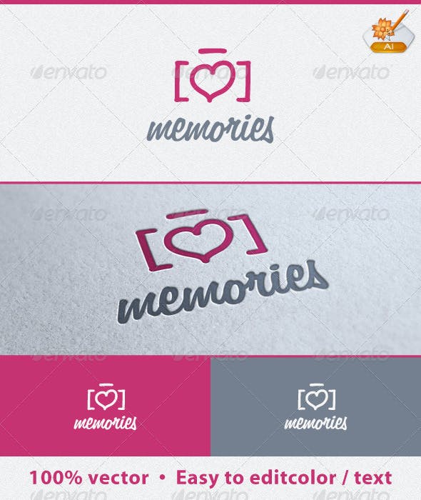 Memories Logo - Memories Logo Template by odesign79 | GraphicRiver