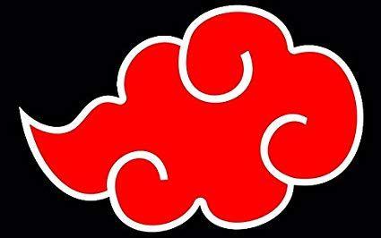 Akatsuki Logo - Amazon.com: Dan's Decals Naruto Akatsuki's Cloud Decal, Uchiha ...