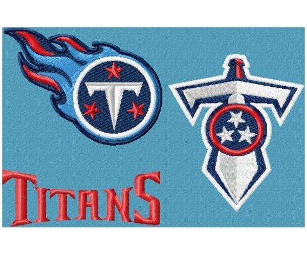 Tittans Logo - Tennessee Titans logo machine embroidery design for instant download